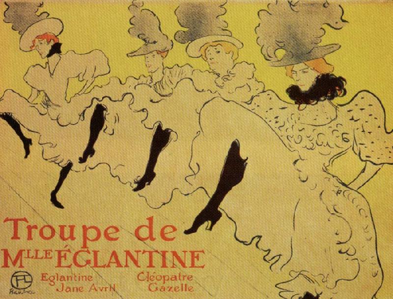 Henri  Toulouse-Lautrec Miss Eglantine's Troupe Spain oil painting art